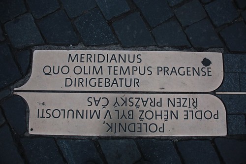 Piazza della città vecchia: Il meridiano di Praga