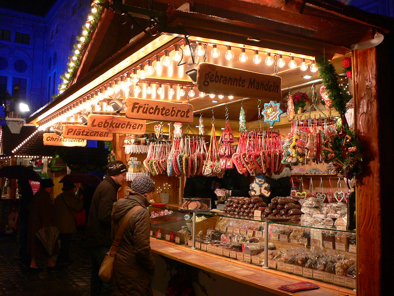 Christmas market in Munich, Germany. Credit Heather Cowper