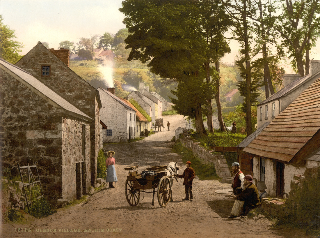 Glenoe Village. County Antrim, Ireland