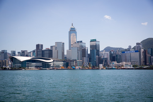Hong Kong island from Victoria Harbour