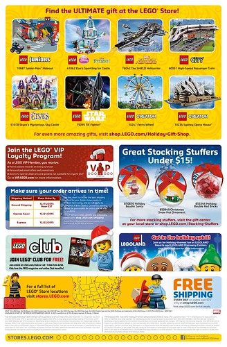 LEGO Store Calendar December 2015