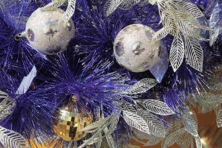 purple Christmas tree