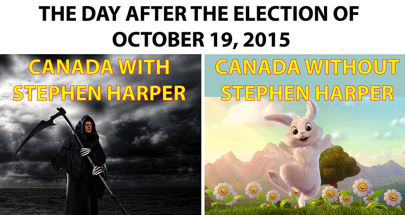 Stephen Harper the day after the Election