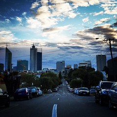 City skyline this evening #sunset #perth #iphone6 #australiagram  #perthcity #perthisok #perthlife #iphoneonly #mobilephotography #thisiswa #westisbest