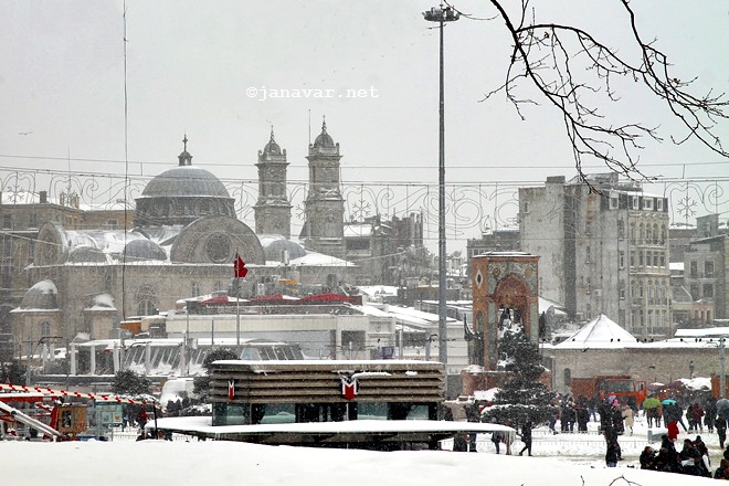 Happy New Year from snowy Istanbul!