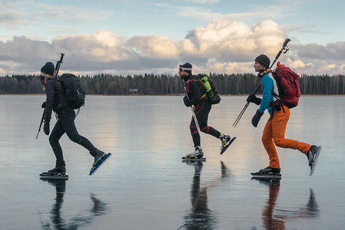 winter ice nature sweden skating skate sverige 2016 uppland forsmark långfärdsskridsko