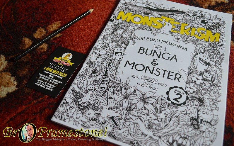 Monsterism Buku Mewarna Bunga & Monster - Rizal Paperbag Head