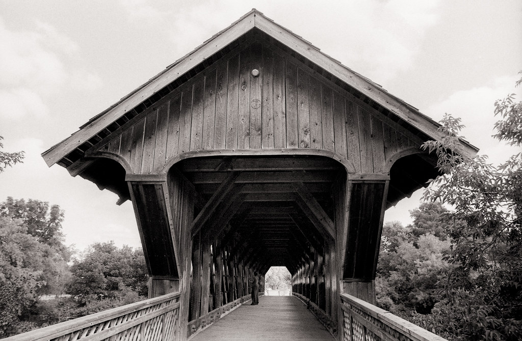 Covered bridge in Guelph, Ontario
