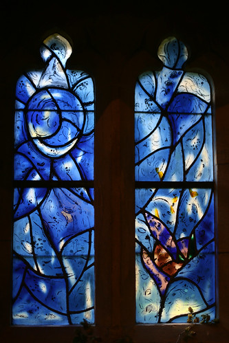 Stained glass by Marc Chagall, All Saints, Tudely, Kent