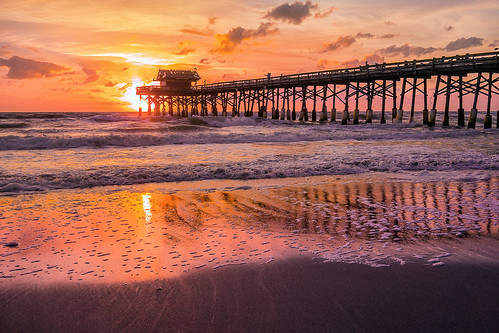 cocoa beach florida pier sony dscrx100 ocean sunrise sunset