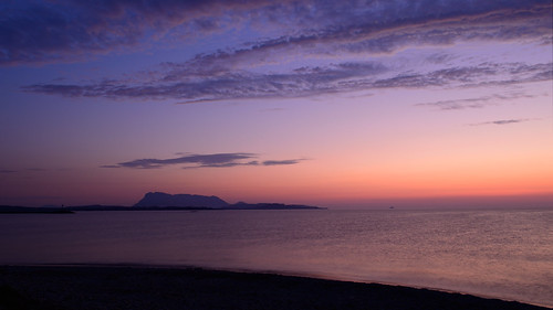 sea italy beach sunrise island dawn san sardinia tavolara ambra cala teodoro