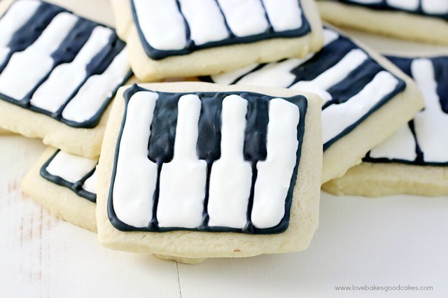 Schroeder's Piano Key Cookies