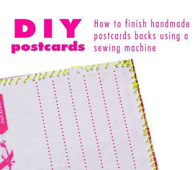 DIY Postcards - finish and adding a backside - an inspirational blog post by iHanna