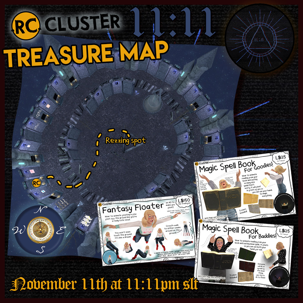 11:11 Event Treasure Map - SecondLifeHub.com
