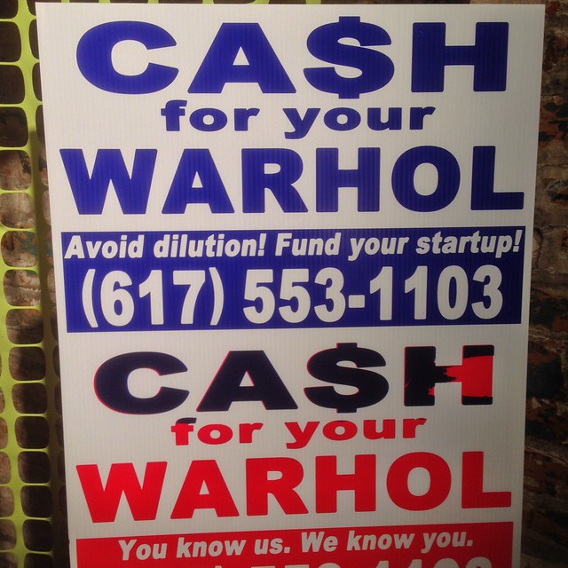 Cash for your Warhol