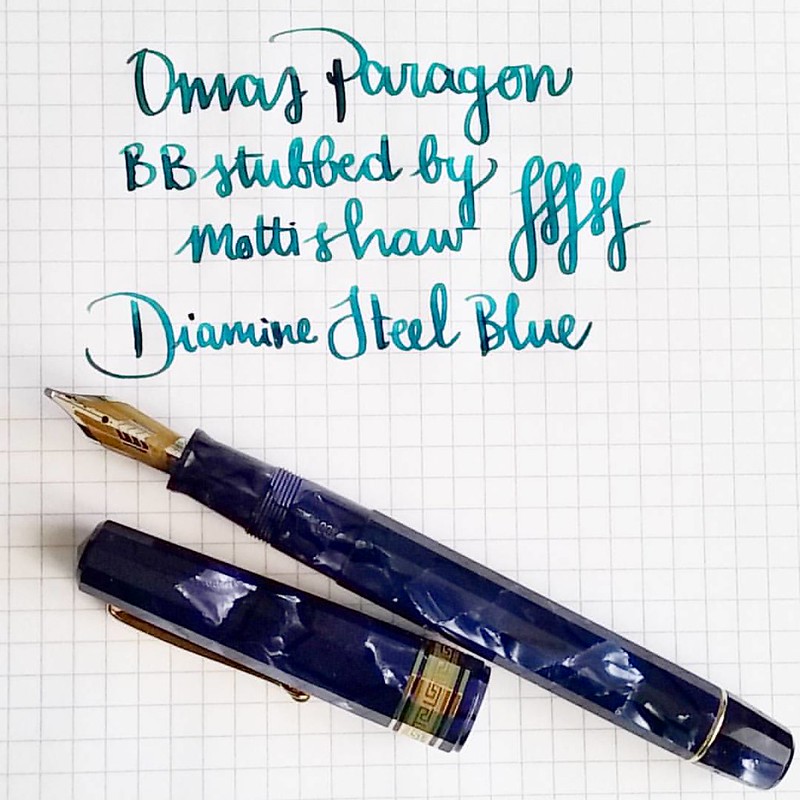 This is a pen with a nib that is a dream to write with! Thank you @sarjminhas for the excellent recommendation and service at the #tilburgpenshow2015 #tilburgpenshow #stubnibsunday #fountainpen #fpgeeks #FPN #fountainpennetwork #omas @omas_official
