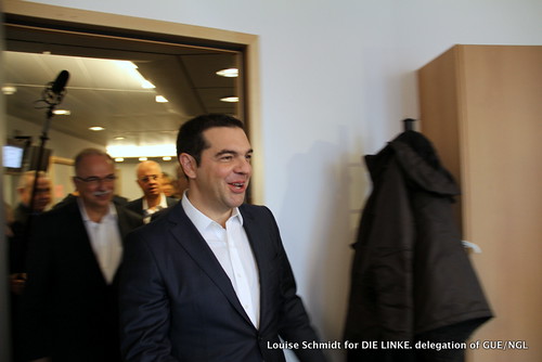 Gabi Zimmer meets Alexis Tsipras