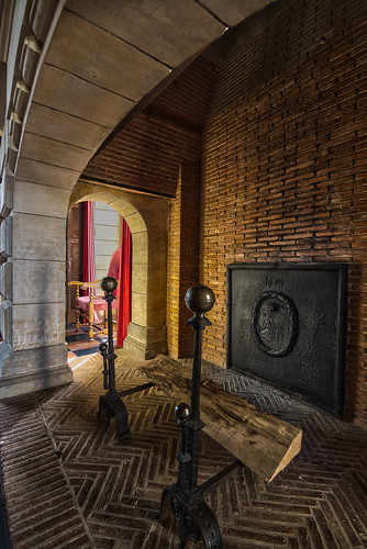 france brick stone design log fireplace indoors views inside normandy renaissance hdr internal coloure lightt vividstriking “chateaudebeaumesnil” “l’eure” “louisxvi”“normandyversailles”