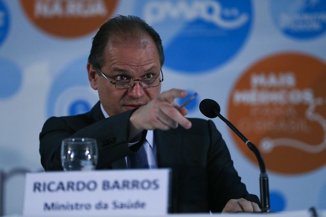 Ricardo Barros anuncia que, como a “fila” do SUS é grande, cabem aos Planos de Saúde ajudar na assistência à população - Créditos: José Cruz / Agência Brasil 