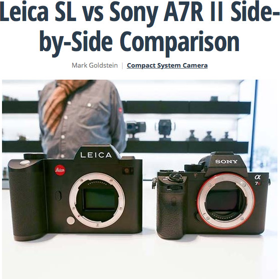  Leica SL と ソニー  α7R II 比較画像