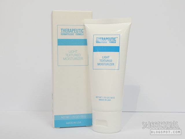 therapeutic dermatologic formula light texturized moisturizer