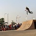 360 x-up last night over here in India with @mr.bigtime_brian @kevin_teets_inspires and @jimmyhake #bmx #indiabmx #bmxshow #dialedactionsportsteam #dialedbmxshows