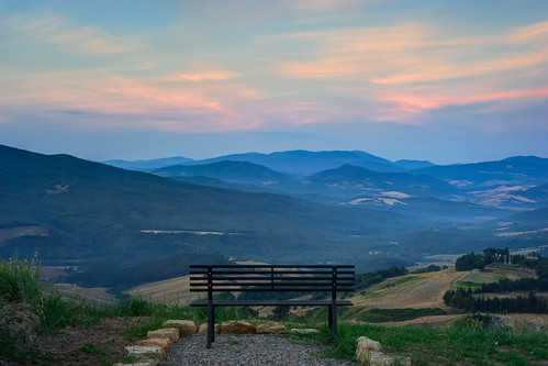 summer nature zeiss sunrise bench landscape photography sony volterra dreaming tuscany toscana a7 edoardo angelucci sel55f18 ilce7m2 alpha7mii geo:lat=43384211 geo:lon=10913212