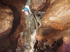 One of the Maplin district scouts in the Entrance to Jackpot Cave Image