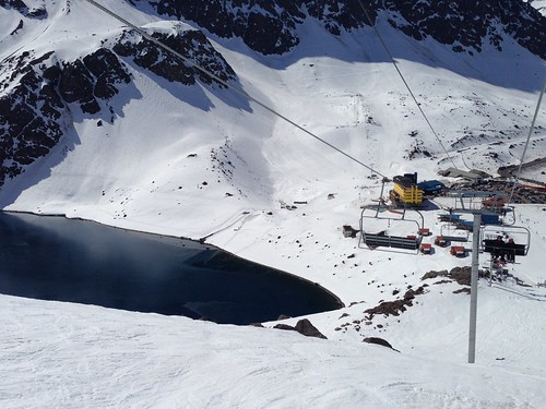 chile skiresort chairlift lalaguna portillo 滑雪场 智利