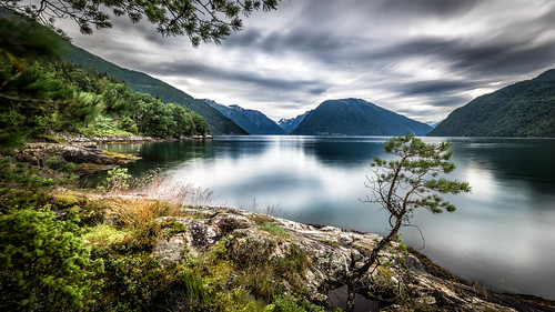 longexposure travel sea sky mountain seascape motion nature weather norway clouds landscape geotagged photography photo rocks europe long exposure no sony wide full frame 16 fe fullframe 35 onsale ultrawide ultra a7 balestrand sognefjord sognogfjordane sonya7 sonyfe1635