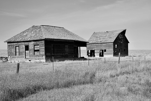 abandoned rural homestead
