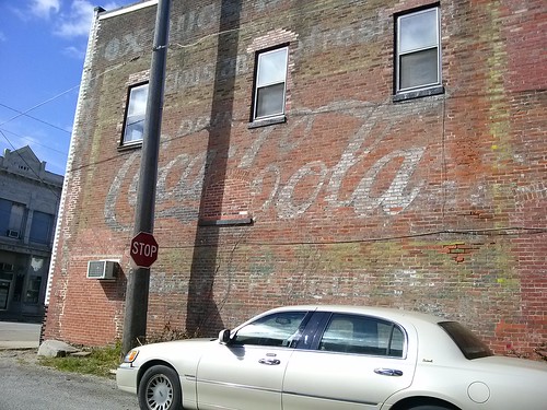 illinois pana cocacola painted old ghost sign