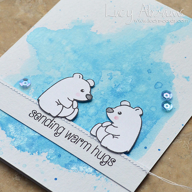 Ink Smooshed Bears 2 by Lucy Abrams for Clearly Besotted