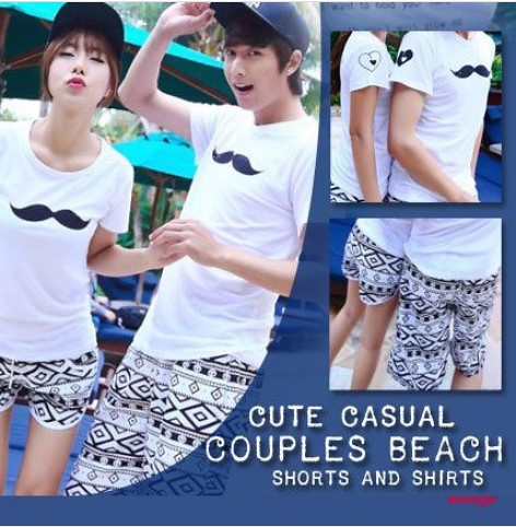Cute-Casual-Couples-Beach-Shorts
