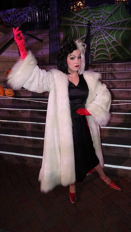 Cruella De Vil at Disneyland Halloween Party