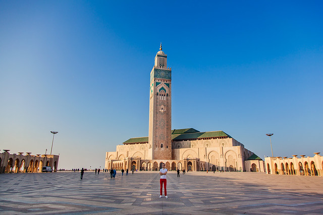 The Hassan II Mosque in Casablanca