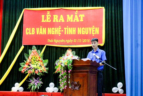 Đồng chí Đỗ Quang Minh – Bí thư Đoàn cơ sở phát biểu khai mạc