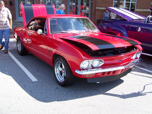 1968 corvair monza spyder red v8