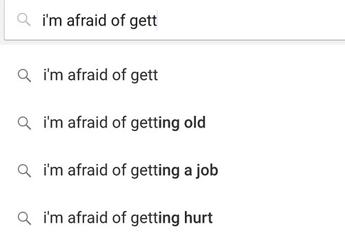 i'm afraid of gett