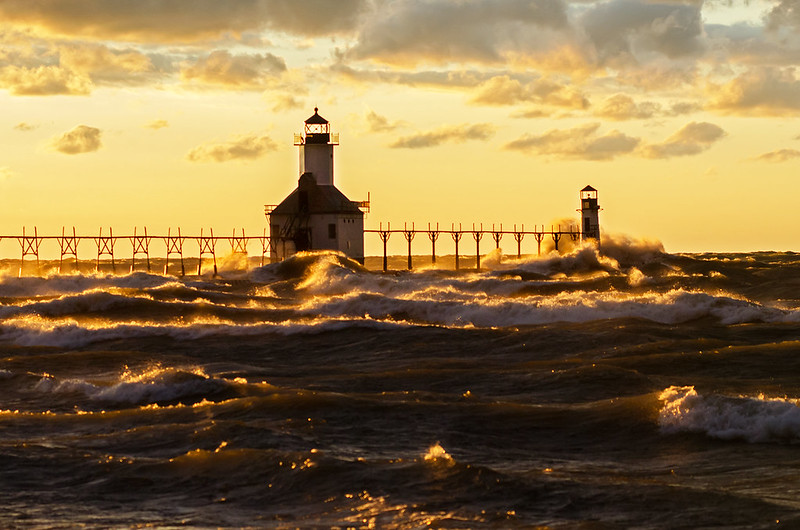 Lighthouse at Sunset