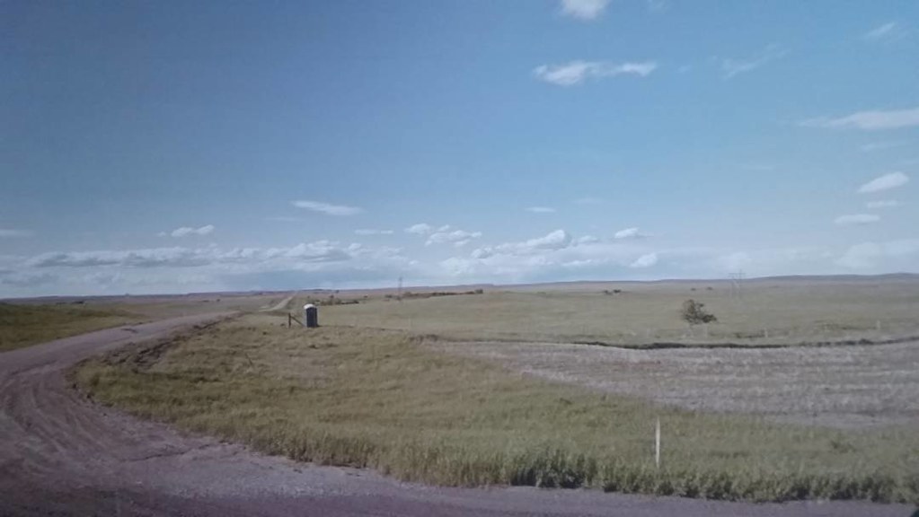 With this view who would want to close the door? #ridingthroughwalls #xcanadabikeride #googlestreetview #portapotty #Saskatchewan