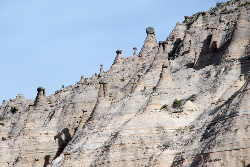 A wall of hoodoos, Tent Rocks National Monument, New Mexico