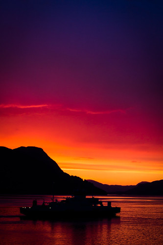 trip sunset nature beauty norway fjord scandinavia