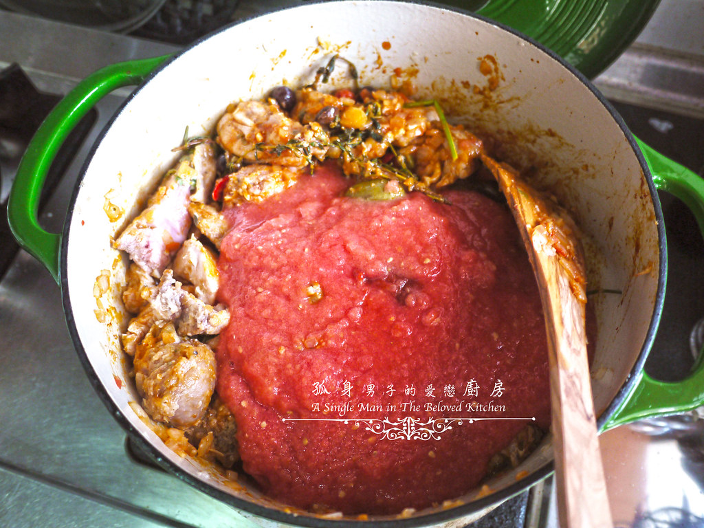 孤身廚房-蕃茄橄欖燴雞肉佐番紅花香米21