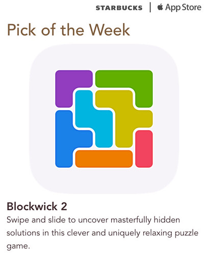 Starbucks iTunes Pick of the Week - Blockwick 2