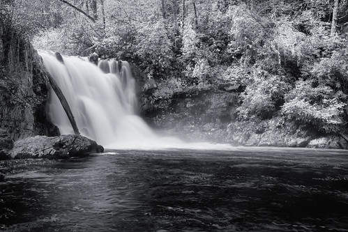 park bw white black mountains waterfall cove tennessee great falls national smoky abrams cades