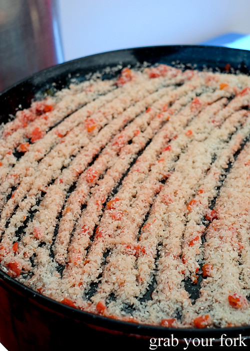 Paella rice and sofrito at the Fairfield Culinary Carnivale 2015