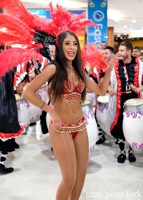 Comparsa Yauguru Uruguayan dancers at the Fairfield Culinary Carnivale 2015