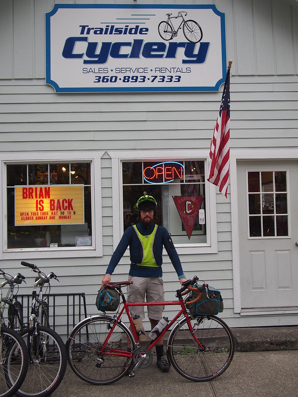 At the Trailside Cyclery: I always like visiting this shop.