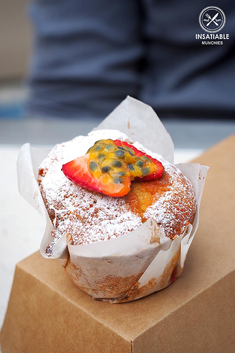 Strawberry and Passionfruit Muffin, Coffee Box Espresso, Darling Harbour: Sydney Food Blog Review
